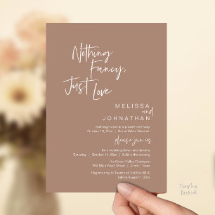 Nichts Besonderes, nur Liebe, Moderne Hochzeitsdin Einladung