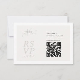 Nichts Besonderes, nur Liebe QR-Code-RSVP-Karte RSVP Karte