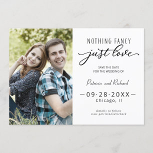 Nichts Besonderes, nur Liebe Save The Date Foto Einladung