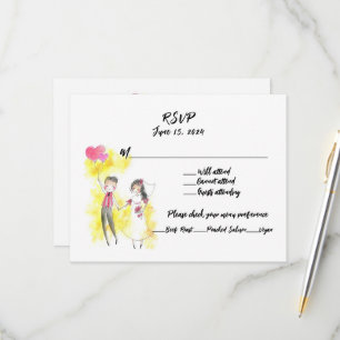 Nichts Besonderes, nur Liebe und eine offene Bar RSVP Karte