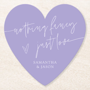 Nichts Besonderes, Nur Liebe Violette Hochzeit Untersetzer