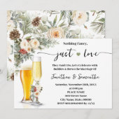 Nichts Besonderes, nur Liebe Weiße Winterhochzeit Einladung (Vorne/Hinten)