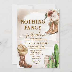 Nichts Besonderes, nur Liebe - Western-Hochzeitsei Einladung