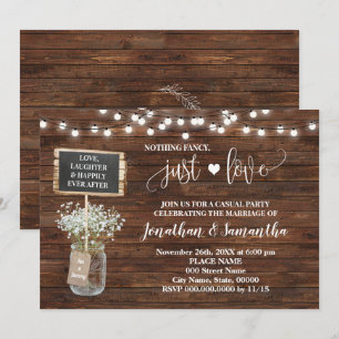 Nichts Besonderes, nur Liebes-Elopement-Western-Ei Save The Date