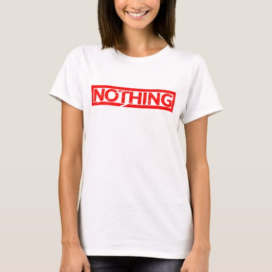 Nichts Briefmarke T-Shirt (Vorderseite)