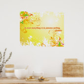 Nichts Buddha Poster (Küche)