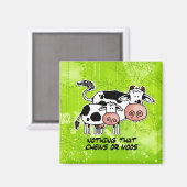 nichts, das kaut oder moos magnet (Vorderseite/Rückseite)