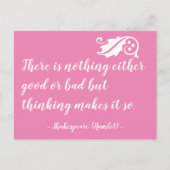 Nichts davon ist schlecht als Shakespeare zu denke Postkarte (Vorderseite)