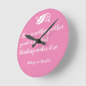 Nichts davon ist schlecht als Shakespeare zu denke Runde Wanduhr (Winkel)