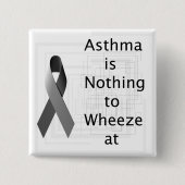 Nichts des Asthmas Wheeze am Knopf Button (Vorderseite)