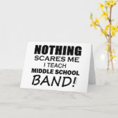 Nichts erschrickt mich Sekundarschule-Band Karte (Gelbe Blume)