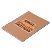 Nichts erwarten, schätzen alles Dankbarkeit Notizblock (Linke Seite)