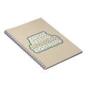 Nichts erwarten, schätzen alles Dankbarkeit Notizblock (Rechte Seite)