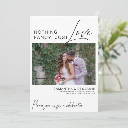 Nichts Extravagant außer Liebe | Party Ankündigung (Stehend Vorderseite)