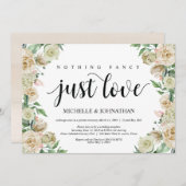 nichts extravagant, Elopement Empfang Einladungska Einladung (Vorne/Hinten)