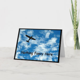 Nichts Extravagant hier nur eine Flugzeug Abschlus Karte
