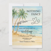 Nichts Extravagant, nur der Strand der Liebe und d Save The Date (Vorderseite)