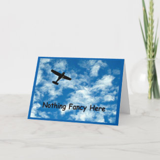 Nichts Extravagant nur ein Flugzeug Vielen Dank Dankeskarte