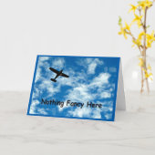 Nichts Extravagant nur eine Flugzeug-Karte Karte (Gelbe Blume)