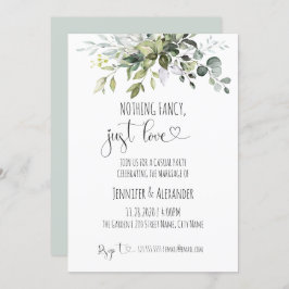 Nichts extravagant nur Hochzeitsempfang für Lieben Einladung