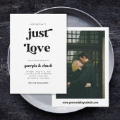 Nichts Extravagant nur Liebe 70er Retro Script Hoc Einladung