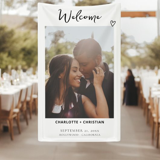 Nichts Extravagant nur Liebe Begrüßung Banner