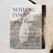 Nichts Extravagant nur Liebe Bild Lässig Hochzeit Einladung