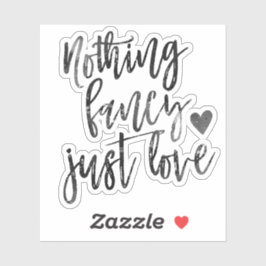 Nichts Extravagant nur Liebe | Black Onyx Micro We Aufkleber