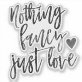 Nichts Extravagant nur Liebe | Black Onyx Micro We Aufkleber (Vorderseite)