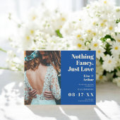 Nichts extravagant nur Liebe blauen Foto Save the  Postkarte