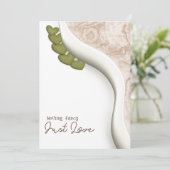 Nichts Extravagant nur Liebe Bohemisch Lässige Hoc Einladung (Stehend Vorderseite)