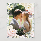 Nichts extravagant nur Liebe Boho Hochzeit Einladu (Rückseite)