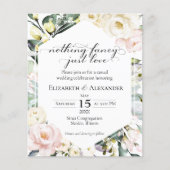 Nichts extravagant nur Liebe Boho Hochzeit Einladu (Vorderseite)