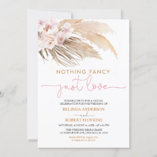Nichts Extravagant nur Liebe Boho Pampas Grass Wed Einladung