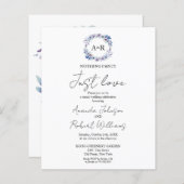 Nichts Extravagant nur Liebe Budget Hochzeit Einla (Vorne/Hinten)