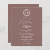 Nichts Extravagant nur Liebe Budget Hochzeit Einla (Vorne/Hinten)