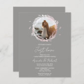 Nichts Extravagant nur Liebe Budget Hochzeit Einla (Vorne/Hinten)