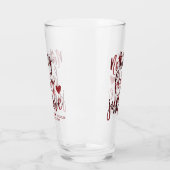 Nichts Extravagant nur Liebe | Dark Crimson Red We Glas (Links)