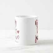Nichts Extravagant nur Liebe | Dark Crimson Red We Kaffeetasse (Mittel)