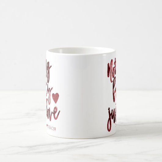 Nichts Extravagant nur Liebe | Dark Crimson Red We Kaffeetasse (Mittel)