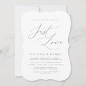 Nichts Extravagant nur Liebe, Dunkelgrau, Himmelfa Einladung (Vorderseite)