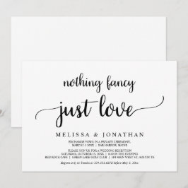 Nichts Extravagant nur Liebe, einfach nur rustikal Einladung