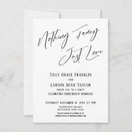 Nichts Extravagant, nur Liebe Einfache elegante Ty Einladung