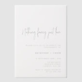 Nichts Extravagant nur Liebe Einfache Engagement P Pergament Einladungen (Vorderseite)