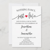 Nichts Extravagant, nur Liebe Einfache Entfaltung  Save The Date (Vorderseite)