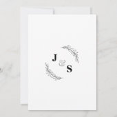 Nichts Extravagant, nur Liebe Einfache Entfaltung  Save The Date (Rückseite)