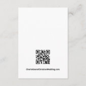 Nichts Extravagant nur Liebe einfache QR Code Retr Begleitkarte (Rückseite)