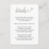 Nichts Extravagant, nur Liebe einfacher QR-Code Begleitkarte (Vorderseite)