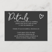 Nichts Extravagant, nur Liebe einfacher QR-Code Begleitkarte (Vorderseite)