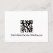 Nichts Extravagant, nur Liebe einfacher QR-Code Begleitkarte (Rückseite)